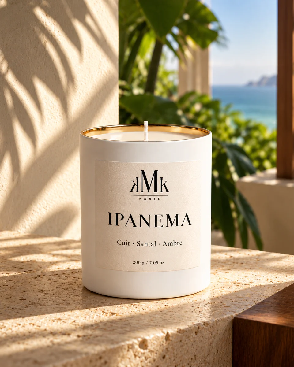 IPANEMA, bougie KMK PARIS — visuel de campagne